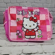 Hello Kitty Checker Messenger Shoulder Kids Bag For School. Authentic Sa... - $19.79