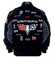 Authentic Camaro Racing Embroidered Cotton Twill Jacket JH Design Black new - £117.94 GBP