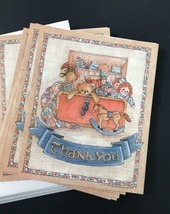 Vintage Lang Rustic Toy Chest Sherri Buck Baldwin Thank You Cards With E... - $17.82