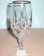 Gorham Lady Anne Platinum Crystal Iced Beverage Glass 1st Quality German... - $24.90