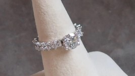 CZ AAA+Solid 925 Sterling Silver chunky sparkly Full eternity ring, princess rin - £77.87 GBP