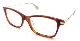 Gucci Eyeglasses Frames GG0513OA 009 55-17-145 Havana / Gold Made in Japan - $151.90