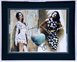Kendall &amp; Kylie Jenner Dual Signed Framed 16x20 Pacsun Poster Display - £239.42 GBP