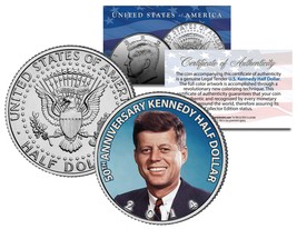 2014 JFK 50th Anniversary Color Half Dollar Coin John F. Kennedy Collect... - £6.81 GBP