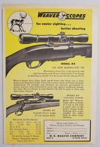 1952 Print Ad W. R. Weaver Model K4 &amp; KV Varaible Power Rifle Scopes El Paso,TX - £6.52 GBP