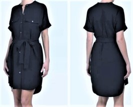 Theory Belted Cargo Dress Sz-L Navy - £111.62 GBP
