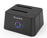 WAVLINK USB 3.0 and USB C to SATA Dual-Bay External Hard Drive Docking S... - $51.29