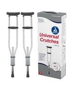 Dynarex Aluminum Crutches, Height Adjust, Arm Cushioned &amp; Hand Grips *Al... - $35.33+