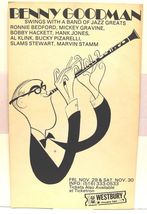 Benny Goodman Swings with Jazz Greats Theatre Window Card Al Hirschfeld - $296.70