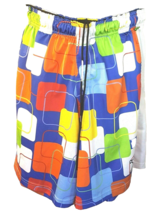 Lacrosse Unlimited Swim Trunks Men&#39;s 32 Waist Multicolor Poly-Mesh Lined - £11.24 GBP