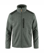 Fjallraven Buck Fleece Men&#39;s Jacket Grey-Melange, XL  NEW WITH TAGS FREE... - $139.00