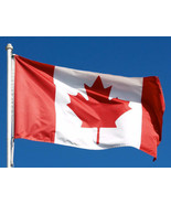 *USA MADE 4x6 foot CANADA CANADIAN Super-Poly MAPLE LEAF In/Outdoor Flag... - $19.99