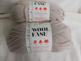 Lion Brand  Wool Ease  Antler lot of 2 Dye Lot 640109 - £7.89 GBP