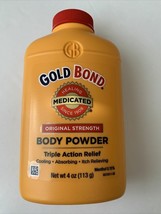 Gold Bond Body Powder Medicated Triple Relief 4 oz WITH TALC Original Formula - £11.34 GBP
