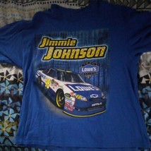  Mens NASCAR Jimmie Johnson 48 Lowes All Over Print T-Shirt size 2XL EUC - £35.95 GBP