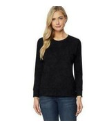 32 DEGREES Ladies&#39; Crew Neck Lightweight Warmth Fleece Pullover, BLACK , XL - €8,08 EUR