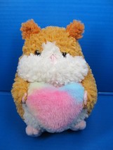 Russ 9&quot; Valentine&#39;s Day Hamster Gerbil Rainbow Heart Plush Stuffed Animal - $15.00