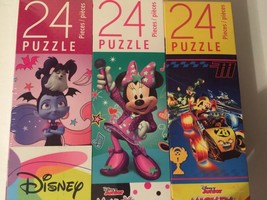 Disney 6 Pack Puzzle 3 / 24 Pcs Puzzles And 3 / 100 Pcs Puzzles By Cardinal - £7.99 GBP