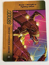 Marvel Overpower 1996 Character Cards Brood Bony Exoskeleton - £1.79 GBP