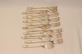 Wm Rogers Beloved Grille Forks &amp; Salad Forks Silverplate  Lot of 15 - $25.47