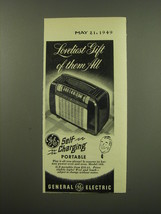 1949 General Electric Model 160 Portable Radio Ad - Loveliest Gift of them all - $18.49