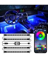 LivTee Accent Interior Car Lights RGB LED App Control Music DIY 2 Lines - $19.90 CAD