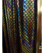 REFLECTIVE SNAKESKIN FABRIC SALES Flashy Colored Silver Square Stretchy ... - $742.74 MXN