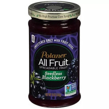 Polaner Seedless BLACKBERRY All Fruit Spreadable Fruit 10oz Jam Juice No... - $9.89