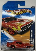 2012 Hot Wheels HW Main Street #8 &#39;69 Mercury Cougar Eliminator Orange Red 5SP - £2.75 GBP