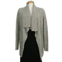 EILEEN FISHER Dark Pearl Gray Donegal Wool Mohair Tweed Cardigan Jacket XL - £165.12 GBP