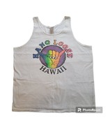 Hang Loose Hawaii Delta Tank Size XL Vintage USA Cotton Graphic Print Ra... - €17,35 EUR