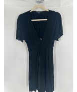 armani exchange open back half sleeve dress size small - $180.68 MXN
