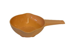 Vintage Tupperware 1 Quart Small Size 1200 Yellow Strainer Colander Usa Handle - £5.22 GBP