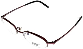 Mont Blanc Eyeglasses Frame Titanium Unisex Burgundy Half Rimless MB95 744 - £88.94 GBP