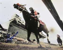 ALAN GARCIA AUTOGRAPHED Hand Signed HORSE RACING 8x10 photo w/coa  - $37.99