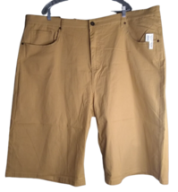Reset Premium Shorts Flat Front Cotton Blend Men&#39;s Size 50 Brown - £10.12 GBP