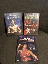 Bruce Lee The Young The Super Hero Invincible 3 DVD Lot Martial Arts Adventure - £15.87 GBP