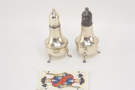 Tarlton Sterling Silver Shakers Salt Pepper Tri Footed Weighted Antique - £59.05 GBP