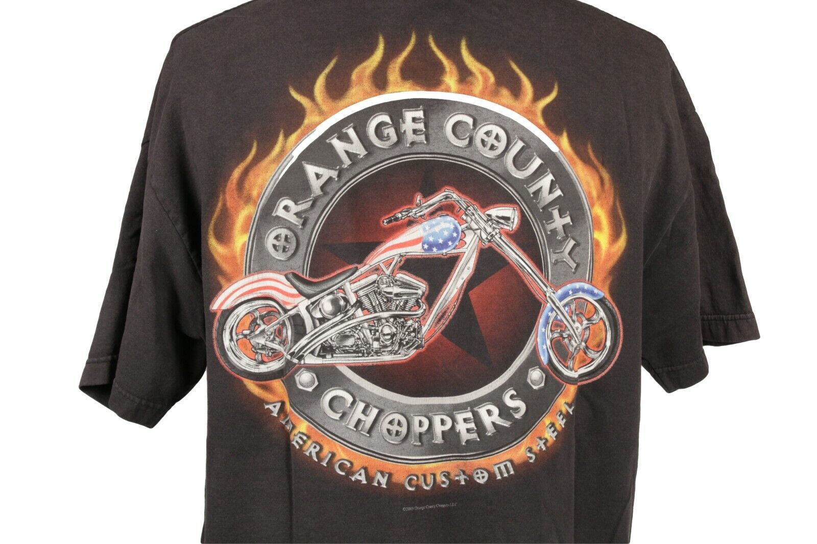Orange County Choppers Official Tee Shirt  2013 Men's XL Graphics Front and Back - £13.24 GBP