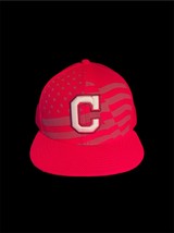 Cleveland Guardians NewEra 59FIFTY USA Flag July 4th Fitted Hat - Size 7... - $14.99