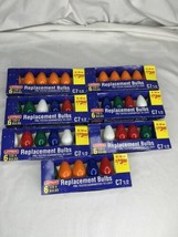JoyBrite Replacement Christmas Indoor Outdoor Light Bulbs 7 Boxes C 7 1/2 - £23.85 GBP
