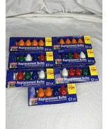 JoyBrite Replacement Christmas Indoor Outdoor Light Bulbs 7 Boxes C 7 1/2 - £23.46 GBP