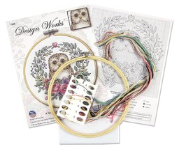 Design Works Counted Cross Stitch Kit 8 Round-Owl (11 Count) (Pack of 1) - $41.49