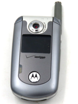 MOTOROLA FLIP PHONE SERIES E815 - SILVER VERIZON CELLULAR PHONE - $14.80