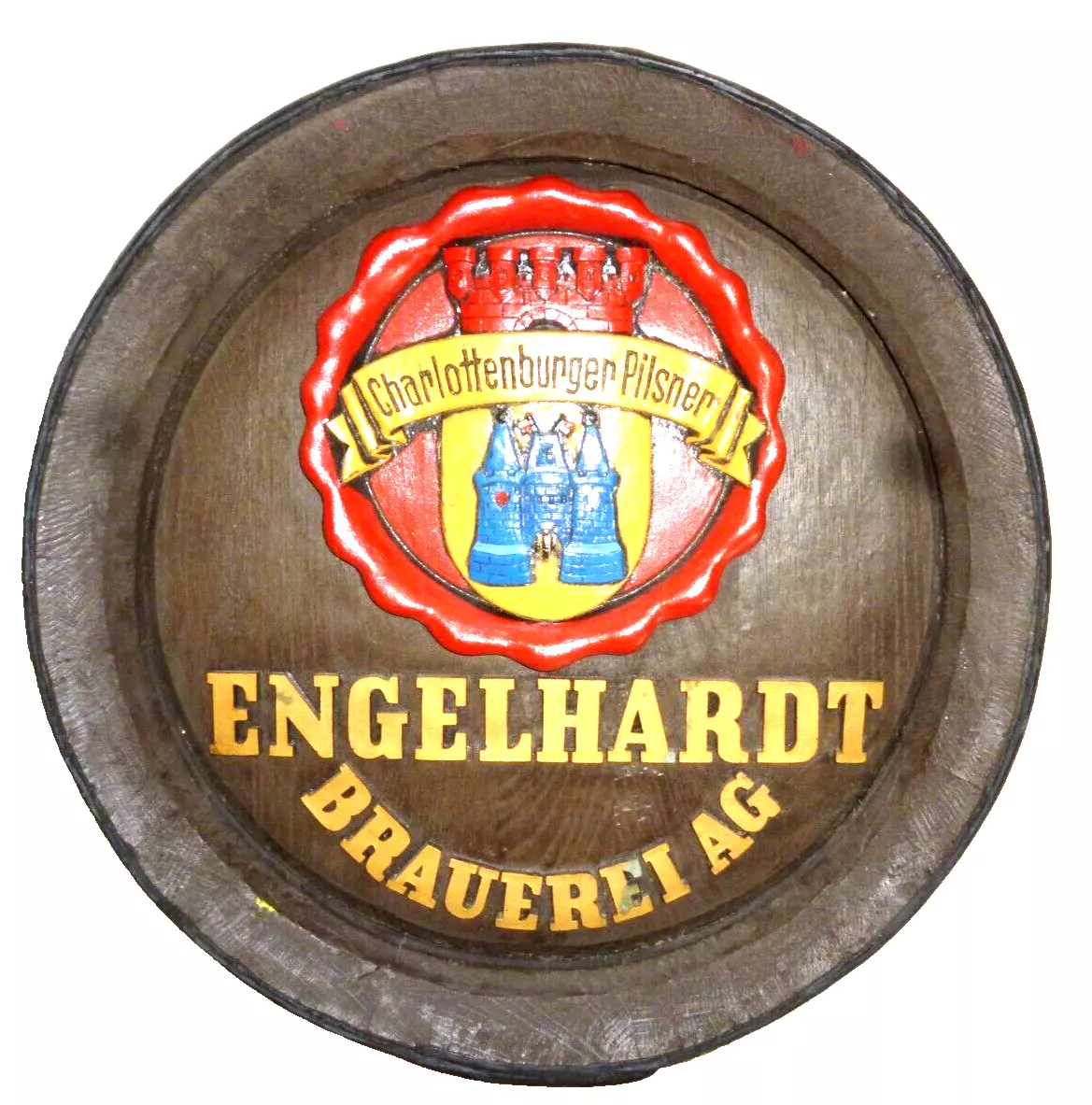 Engelhardt +1998 Berlin Charlottenburger Pilsner German Barrel Top Decor... - £97.97 GBP