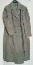 Cappotto Donna Mohair Alpaca Grigio Calibrato 49 51 Curvy Woman Wool Gray Coat - £308.59 GBP