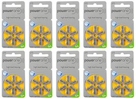 Power One Hearing Aid Battery Size 10 - Pack Of 60 Batteries - $18.99