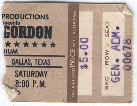 PETER &amp; GORDON Palladium Vintage Ticket Stub Dallas Texas 1960&#39;s USA Ear... - £6.11 GBP