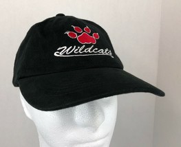 Vintage MOHR'S NorCal Marin Wildcats Football Logo Solid Black Baseball Cap Hat - $6.49