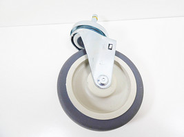 Swivel Caster Wheels 5" X 1-1/4" Wheel Grip Ring Stem Hospital Bed Tool Box  - £9.58 GBP